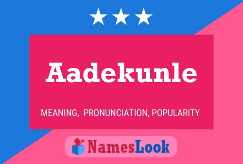 ملصق اسم Aadekunle