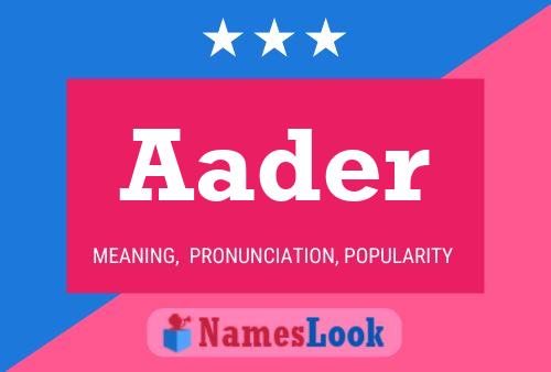 ملصق اسم Aader