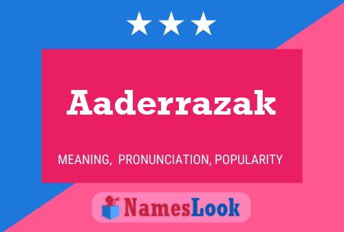 ملصق اسم Aaderrazak