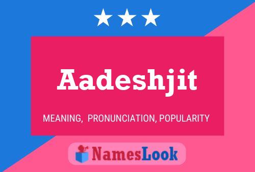 ملصق اسم Aadeshjit