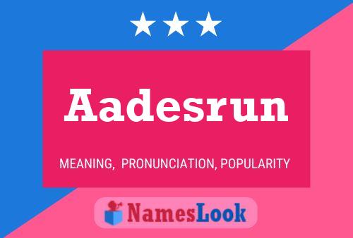 ملصق اسم Aadesrun