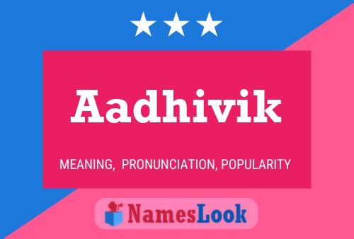 ملصق اسم Aadhivik