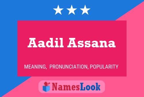 ملصق اسم Aadil Assana