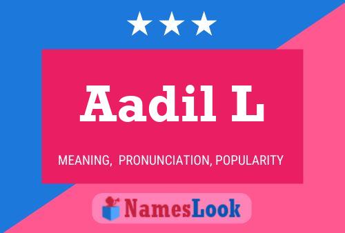 ملصق اسم Aadil L