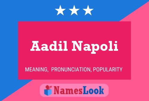 ملصق اسم Aadil Napoli