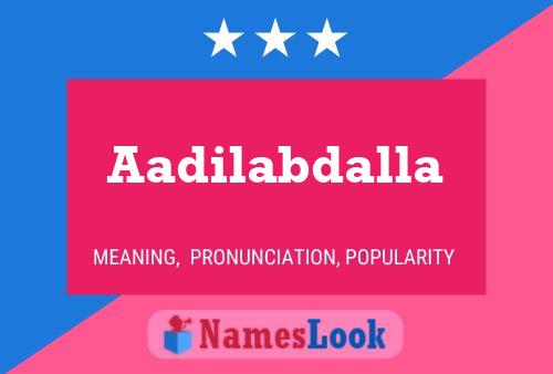 ملصق اسم Aadilabdalla