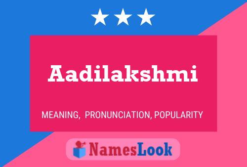 ملصق اسم Aadilakshmi