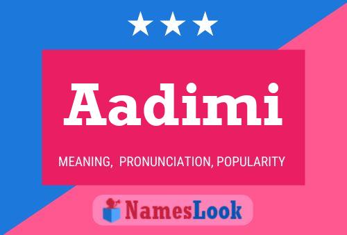 ملصق اسم Aadimi