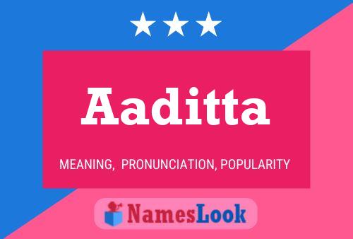 ملصق اسم Aaditta