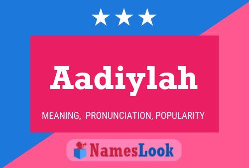 ملصق اسم Aadiylah