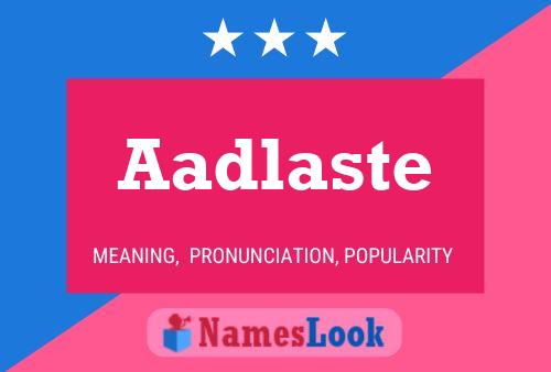 ملصق اسم Aadlaste