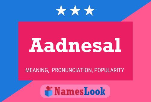 ملصق اسم Aadnesal