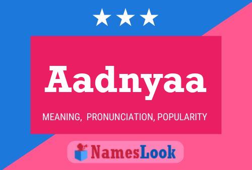 ملصق اسم Aadnyaa