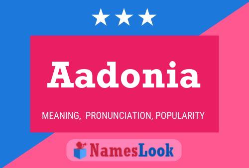 ملصق اسم Aadonia