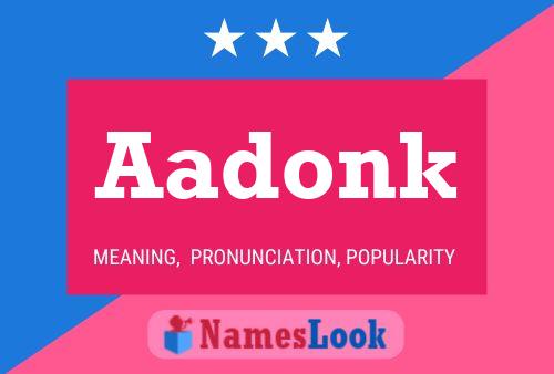 ملصق اسم Aadonk