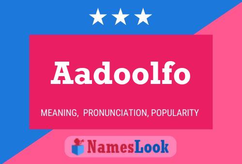 ملصق اسم Aadoolfo