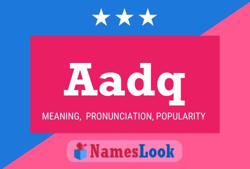 ملصق اسم Aadq