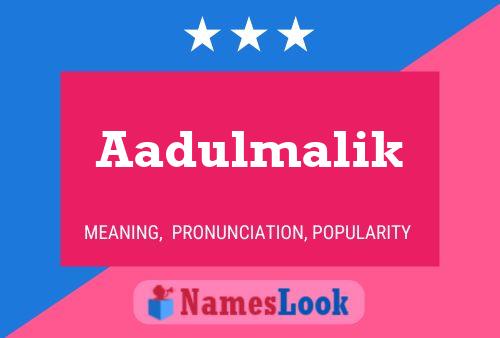 ملصق اسم Aadulmalik