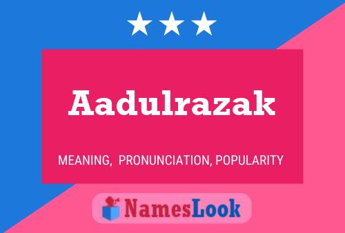 ملصق اسم Aadulrazak