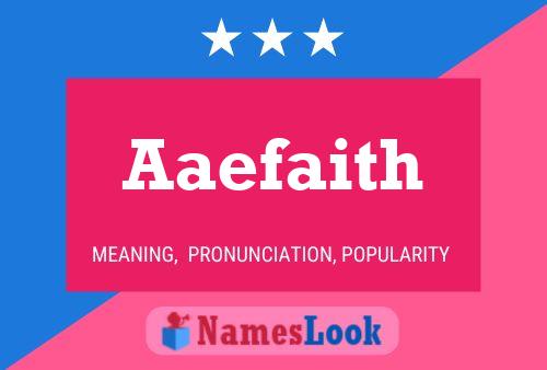 ملصق اسم Aaefaith