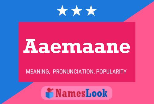 ملصق اسم Aaemaane