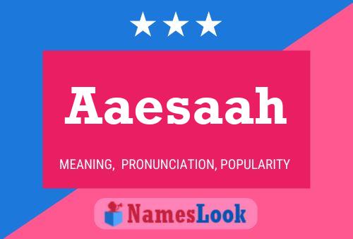 ملصق اسم Aaesaah