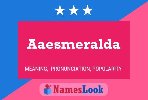 ملصق اسم Aaesmeralda