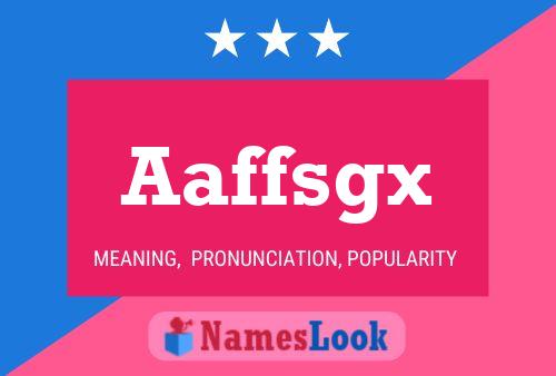 ملصق اسم Aaffsgx