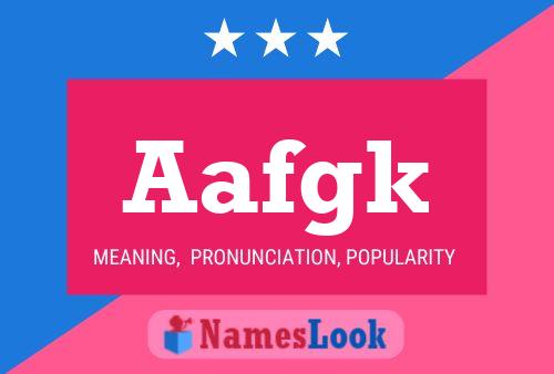 ملصق اسم Aafgk