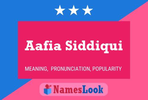 ملصق اسم Aafia Siddiqui