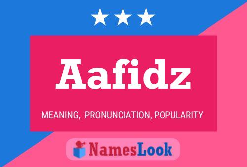 ملصق اسم Aafidz