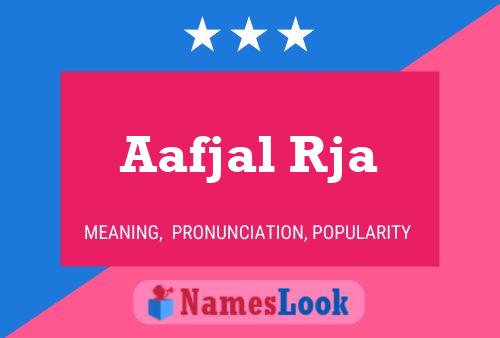 ملصق اسم Aafjal Rja