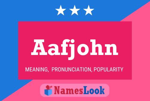 ملصق اسم Aafjohn