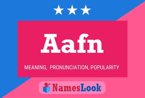 ملصق اسم Aafn