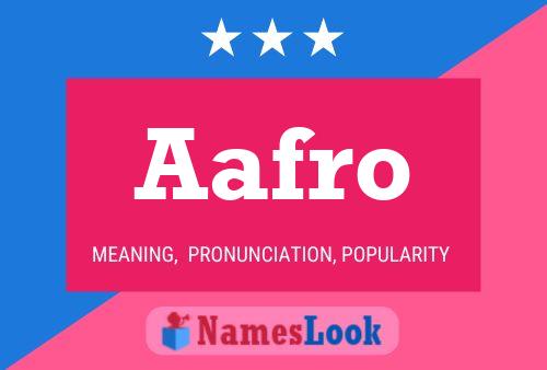 ملصق اسم Aafro