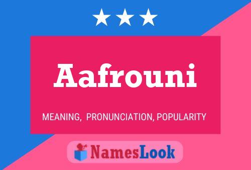 ملصق اسم Aafrouni