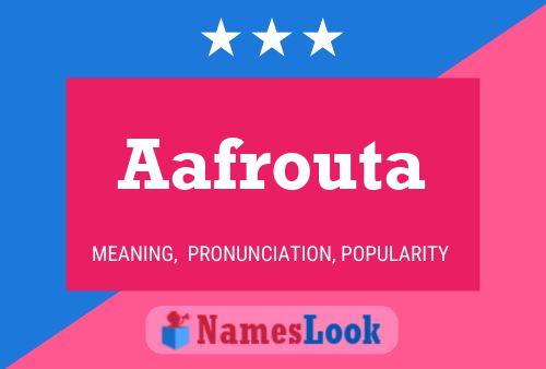 ملصق اسم Aafrouta