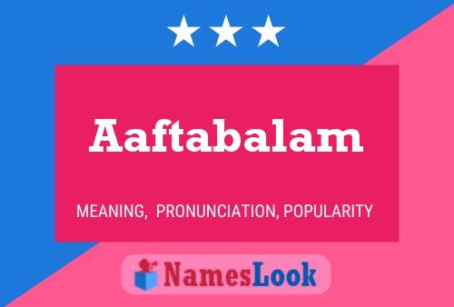 ملصق اسم Aaftabalam