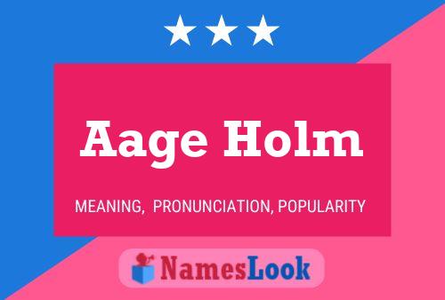 ملصق اسم Aage Holm