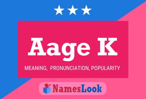 ملصق اسم Aage K