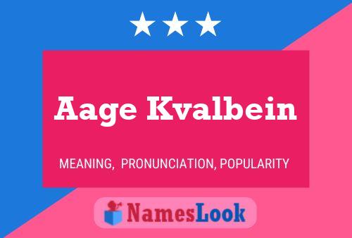 ملصق اسم Aage Kvalbein