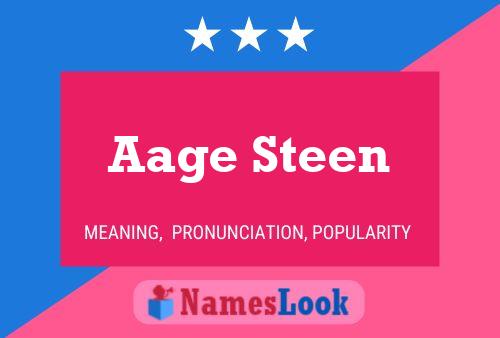 ملصق اسم Aage Steen