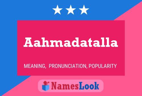 ملصق اسم Aahmadatalla