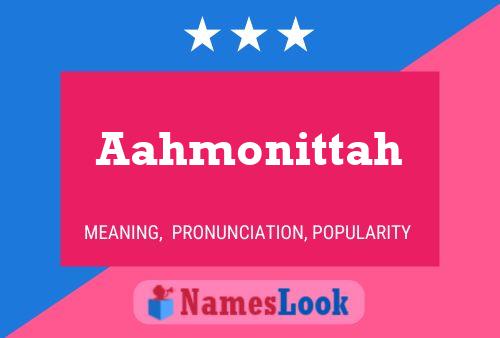 ملصق اسم Aahmonittah