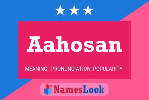 ملصق اسم Aahosan