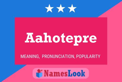 ملصق اسم Aahotepre