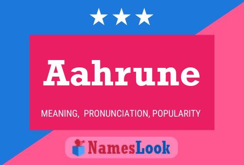 ملصق اسم Aahrune