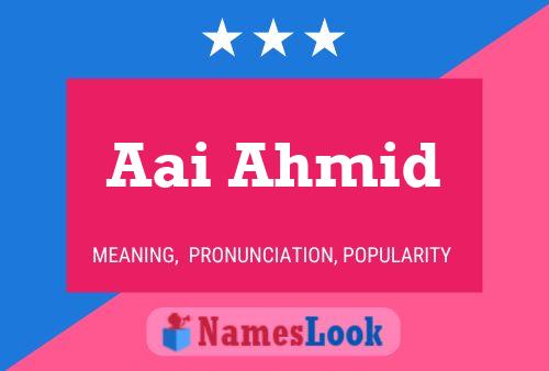 ملصق اسم Aai Ahmid