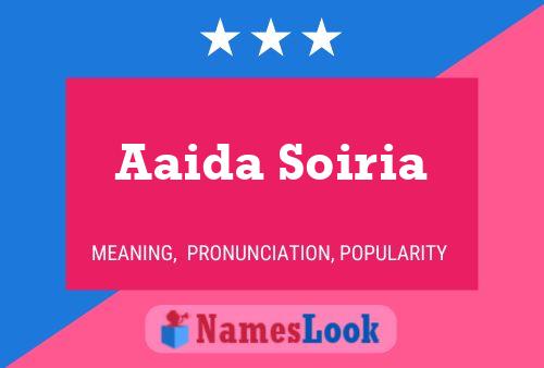 ملصق اسم Aaida Soiria