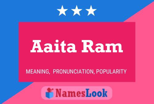 ملصق اسم Aaita Ram